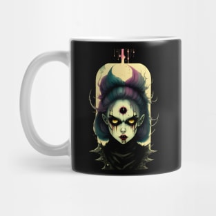 Cyclops Horror Girl Fantasy Mug